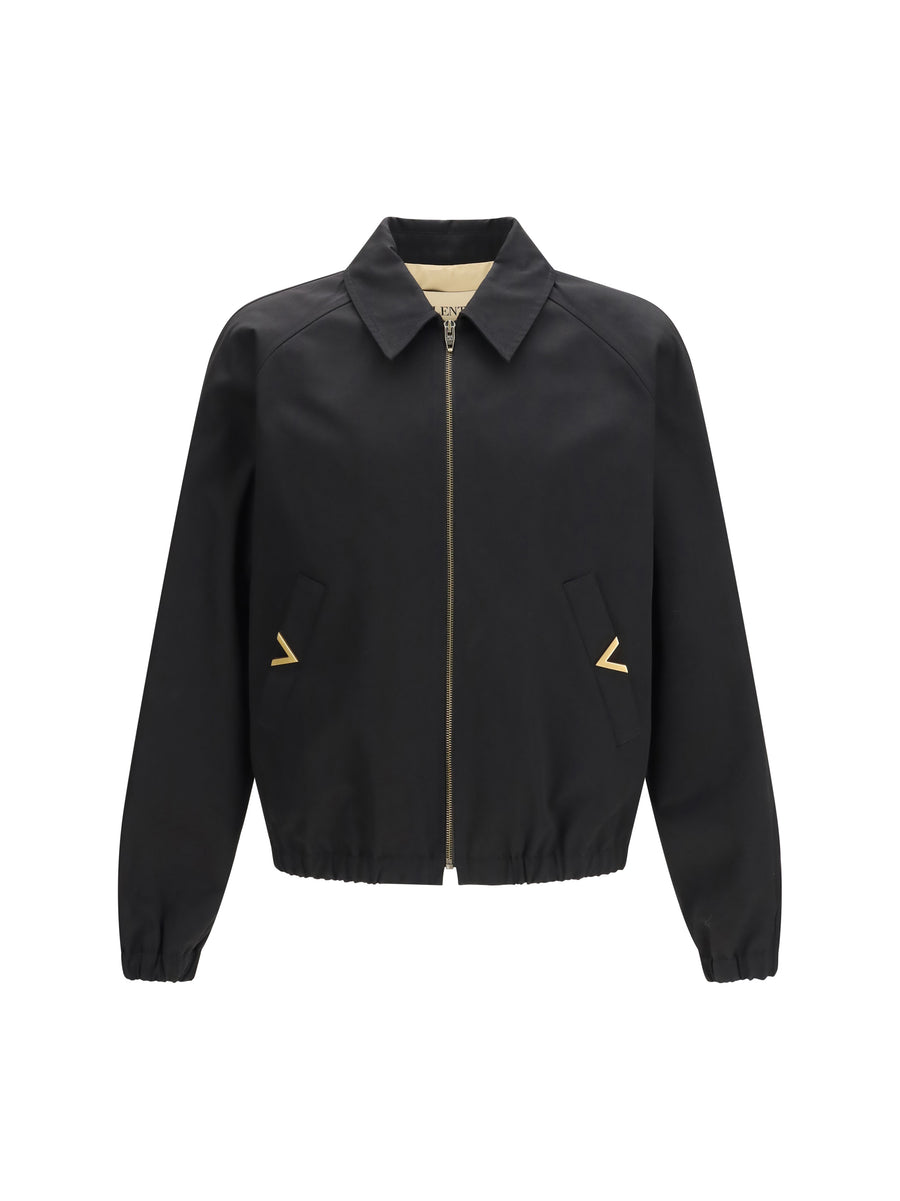 Valentino 100% cotton jacket in black