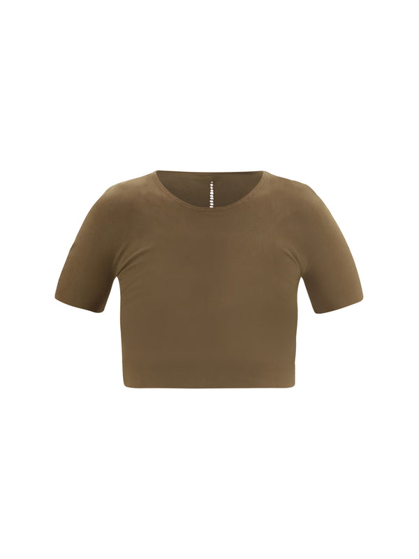 Wolford 83% Polyamide; 17% Elastane t-shirt in brown