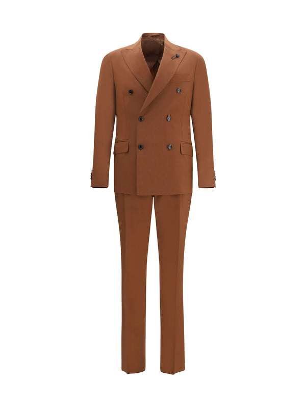 Lardini 100% Cotton pant suit in brown