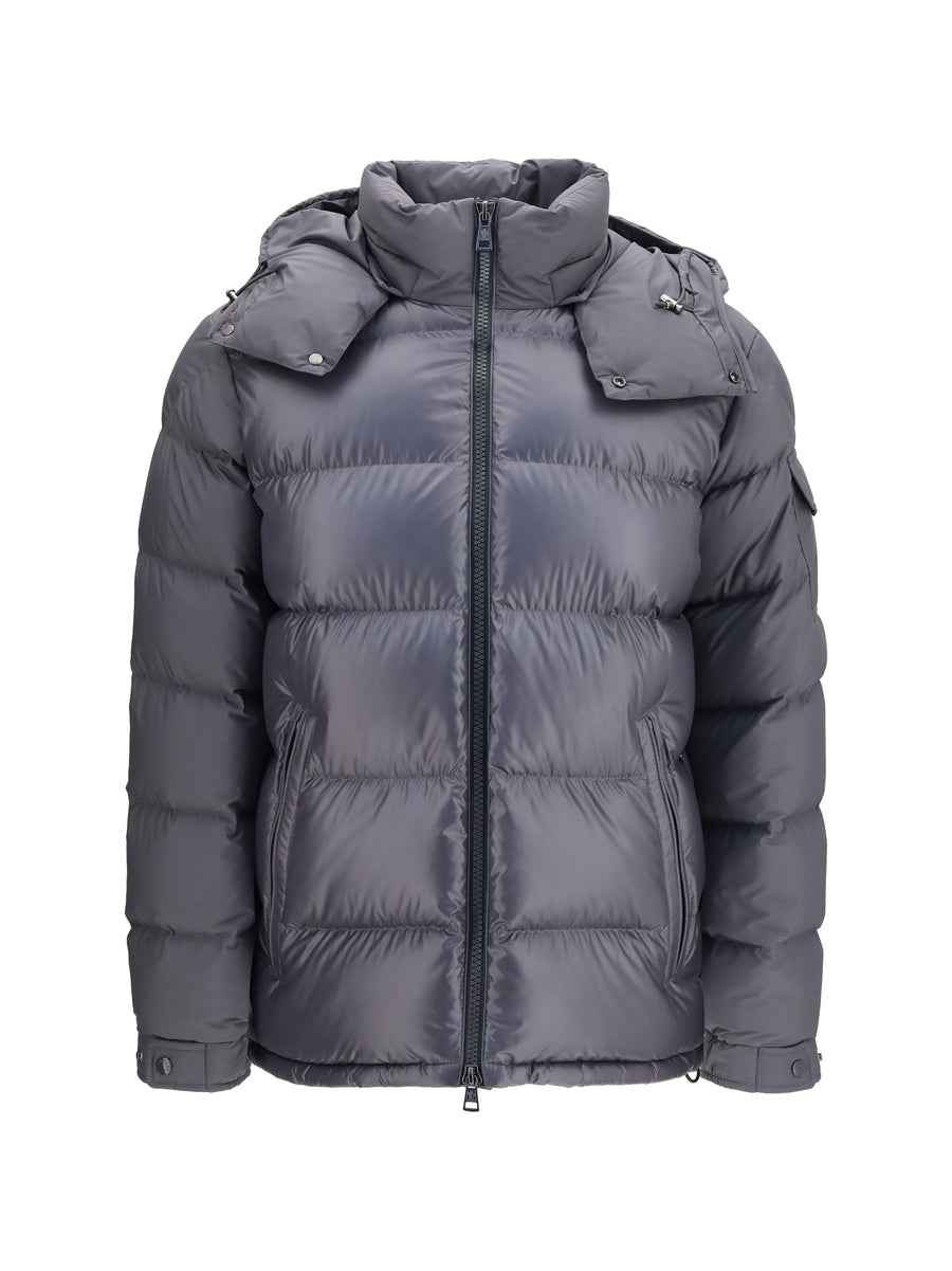 Maya Short Padded Hooded Jacket Dark Grey