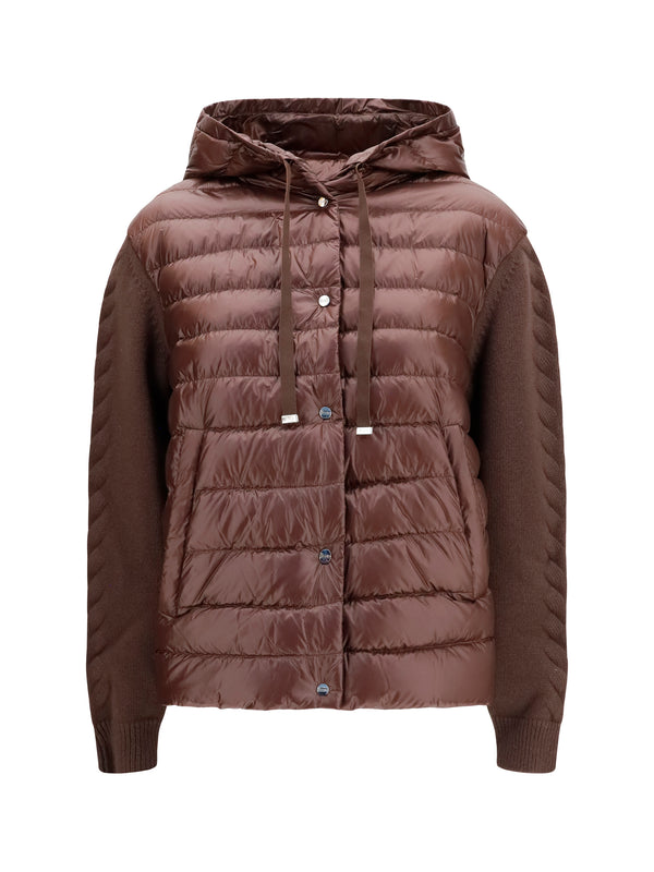 Herno 100% Polyester (body) down jacket in brown