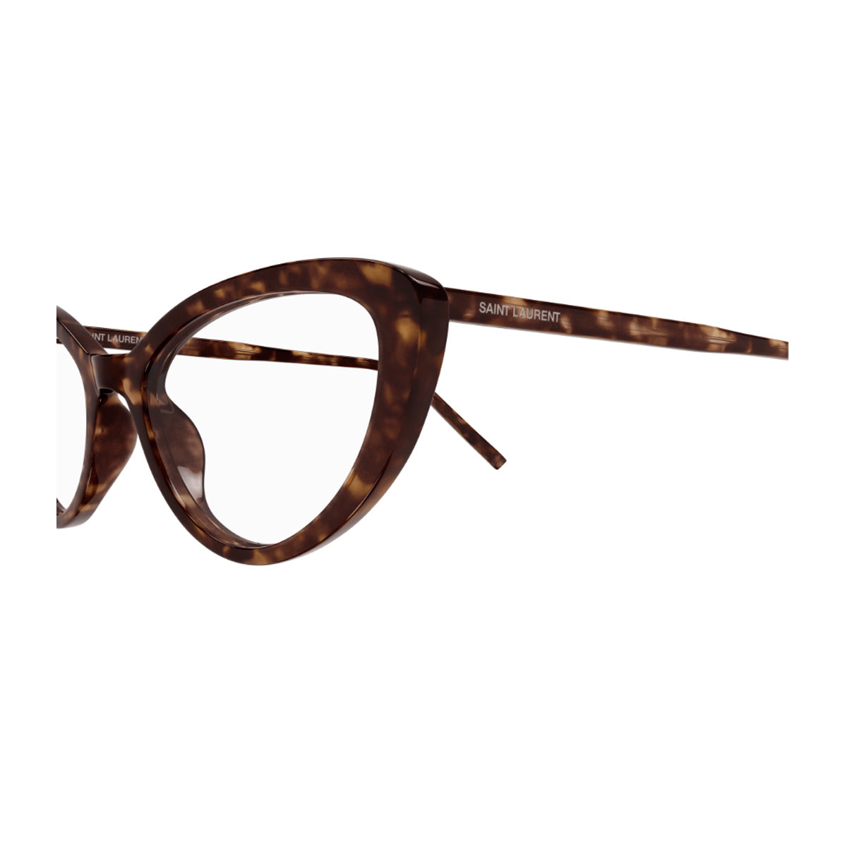 Saint Laurent SL 777 LOGO 002 Havana Scuro Marrone Acetate Occhiali Da Vista