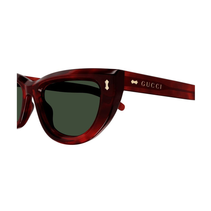 Gucci GG1521S Linea Rivets 002 Marrone Acetate Occhiali Sole