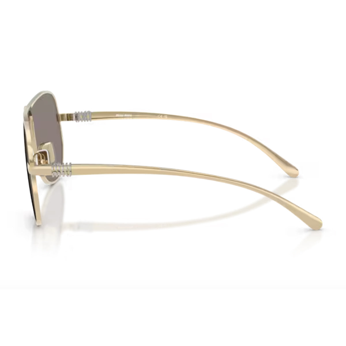 Miu 0MU A56S Ombre ZVN80Q Oro Pallido Metal Occhiali Da Sole