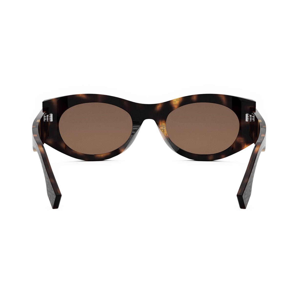FE40125I Fendi Roma 55E Havana Marrone Acetate Occhiali Da Sole