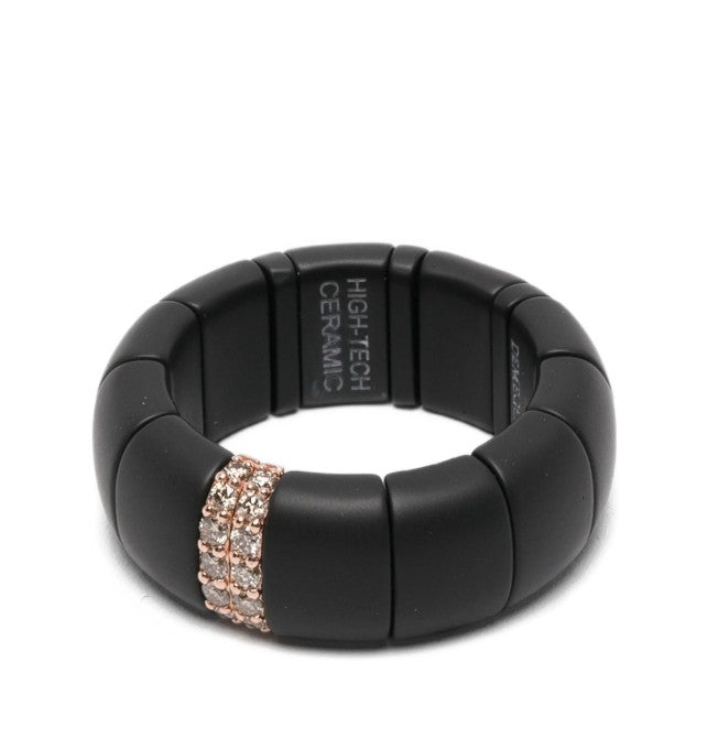 Roberto Demeglio 18kt Rose Gold ring in black