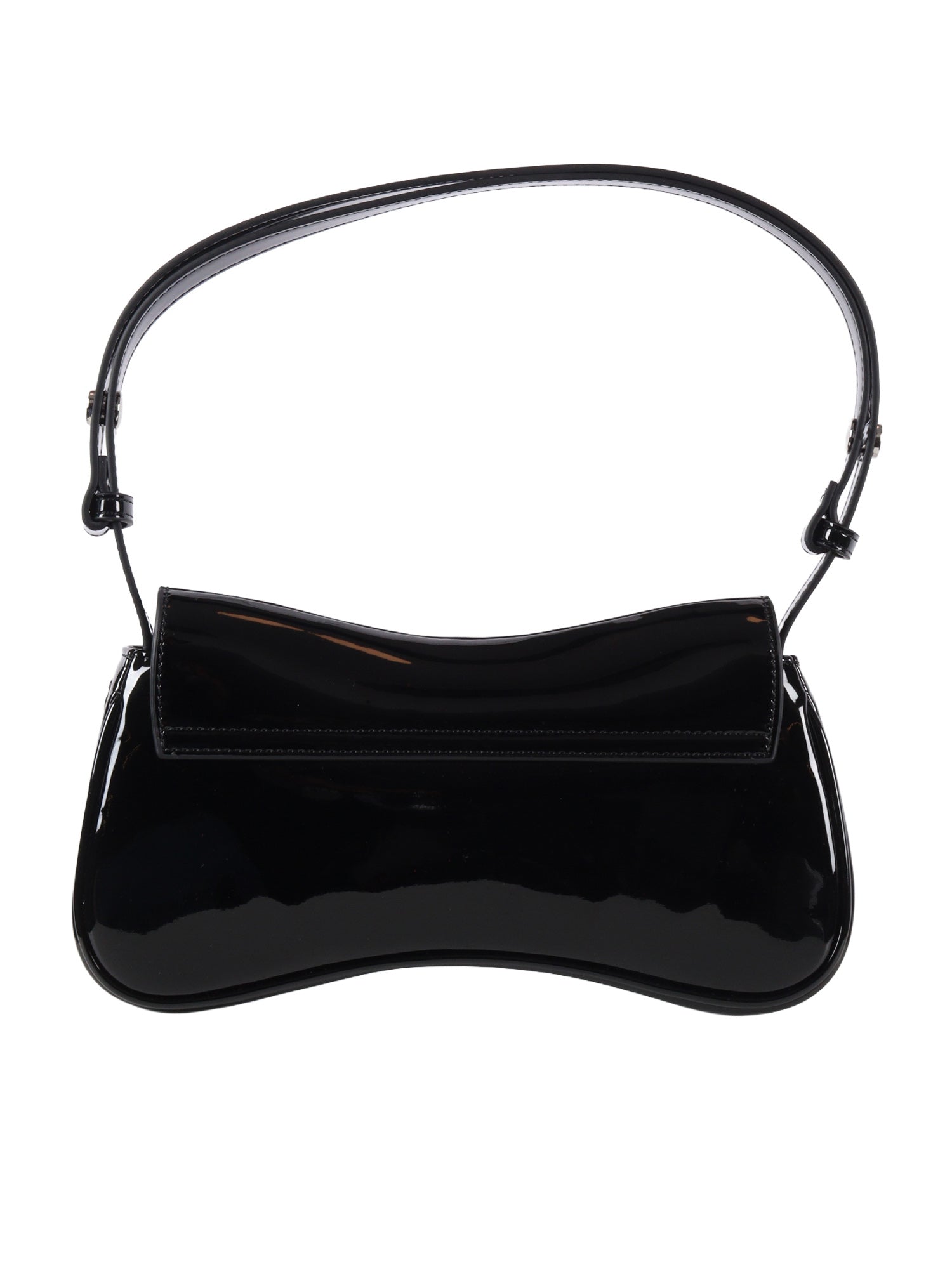 Clutches Black Polyurethane Handbag
