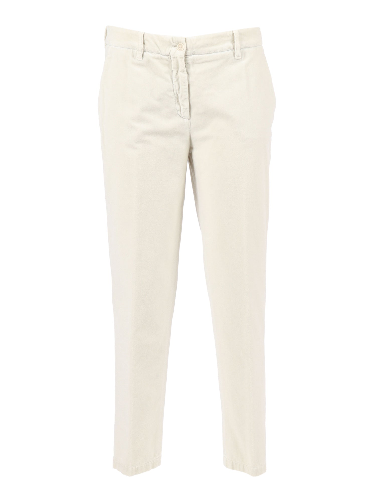 Woman Pants White Cotton