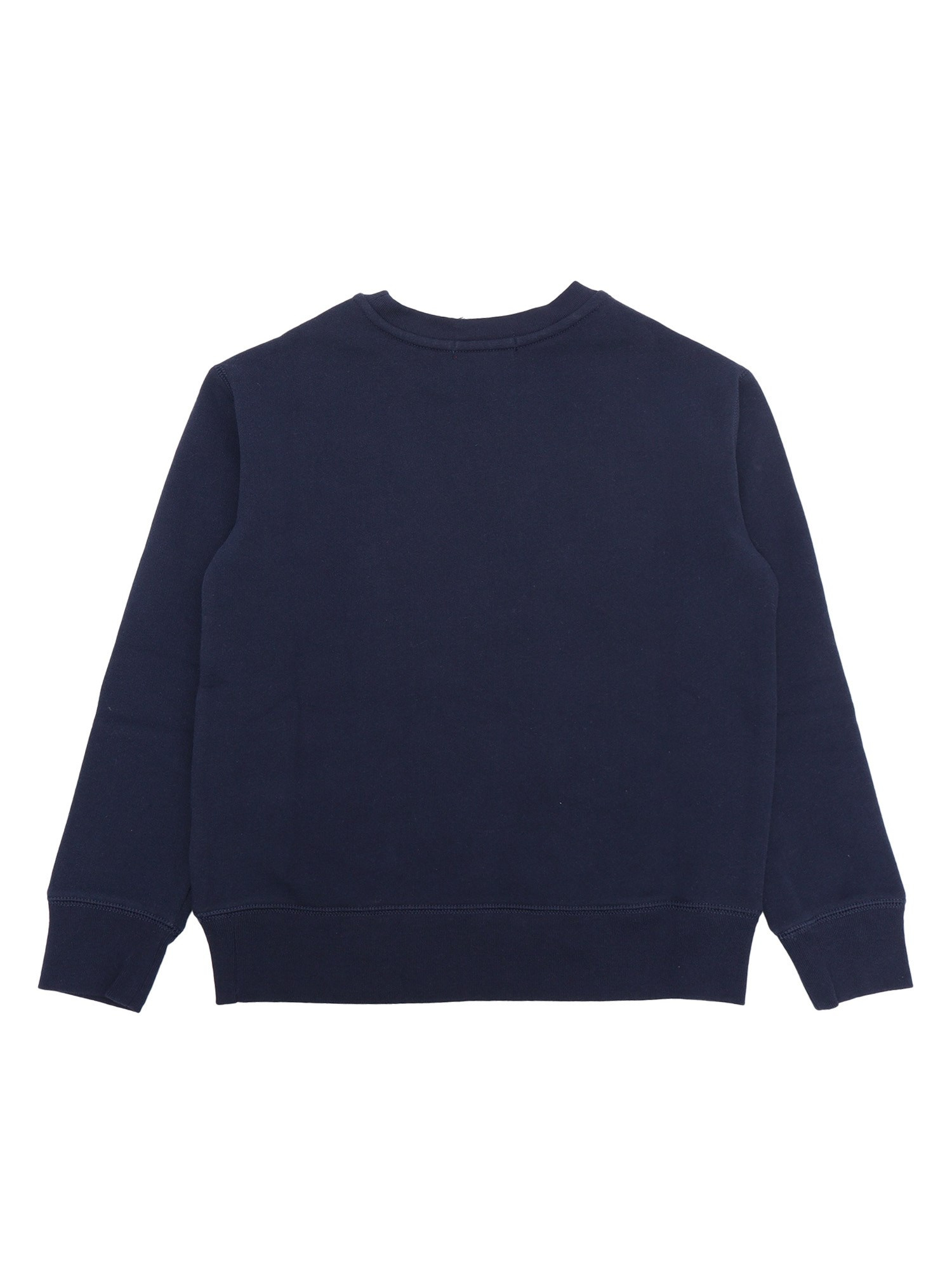 LS CN-TOPS-KNIT Blue Cotton Polyester Sweatshirt