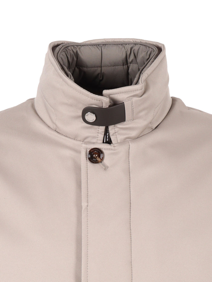 Reis-Ads Jacket Grey Polyester Polyurethane Coat