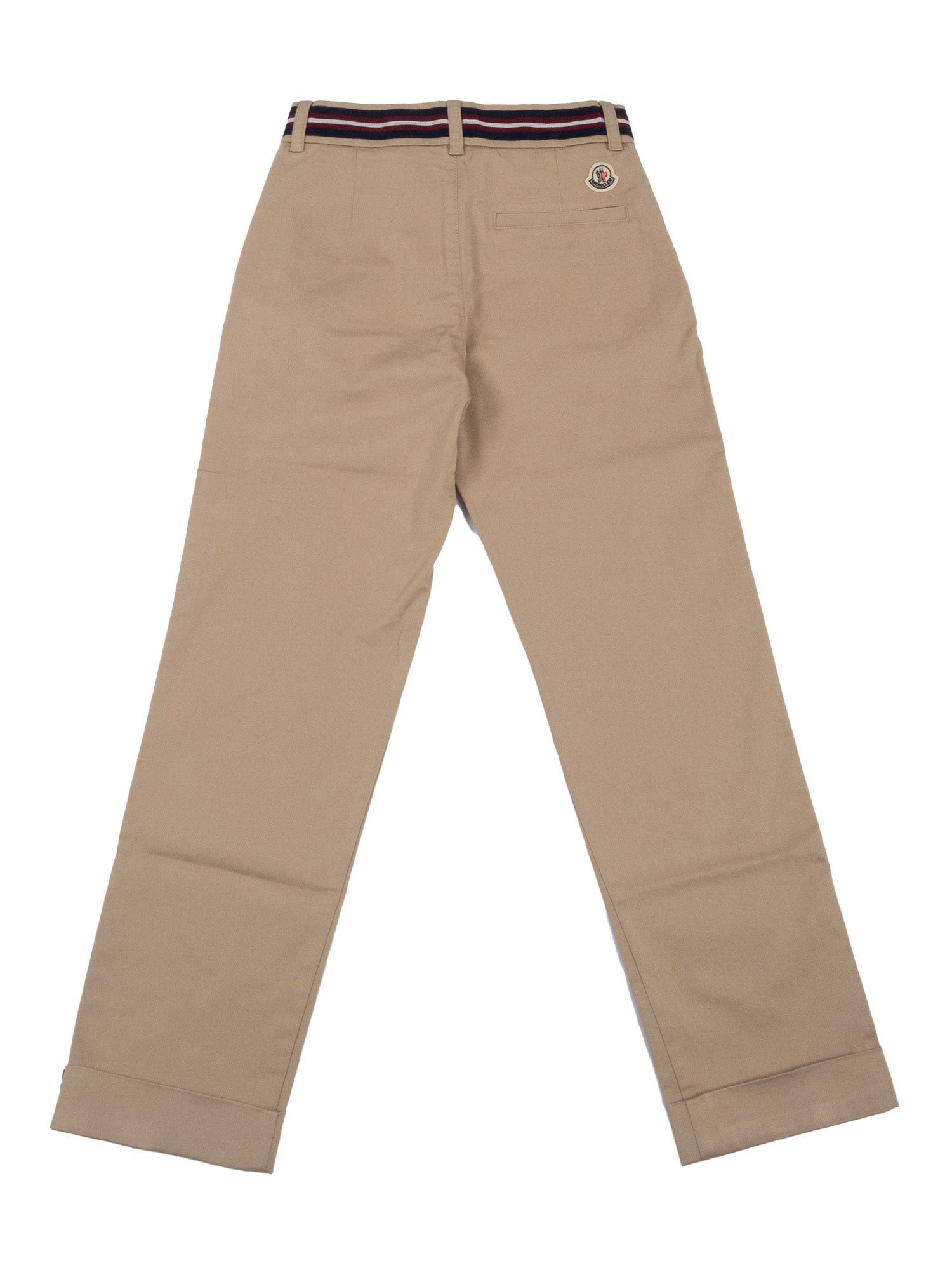 Trousers Beige Elastane Cotton