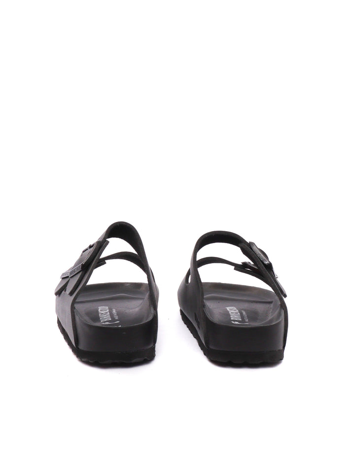 Arizona Exquisite black, Natural Leather Sole In Eva Sandal