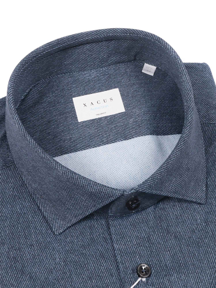 Shirt Blue Polyamide Elastane