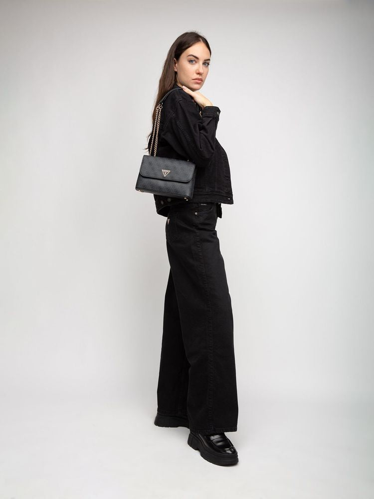 Guess 31% Polyurethane crossbody bag in black