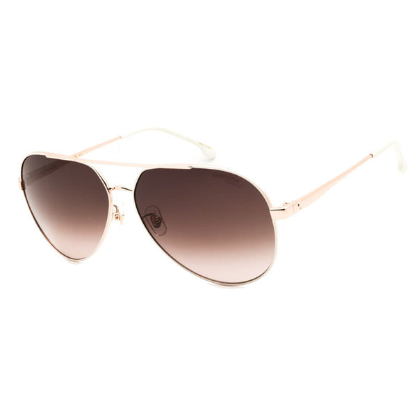 Carrera Sunglasses Aviator Full Rim, White Copper Gold Frame And Brown Gradient Lens Carrera3005-S0r1aha