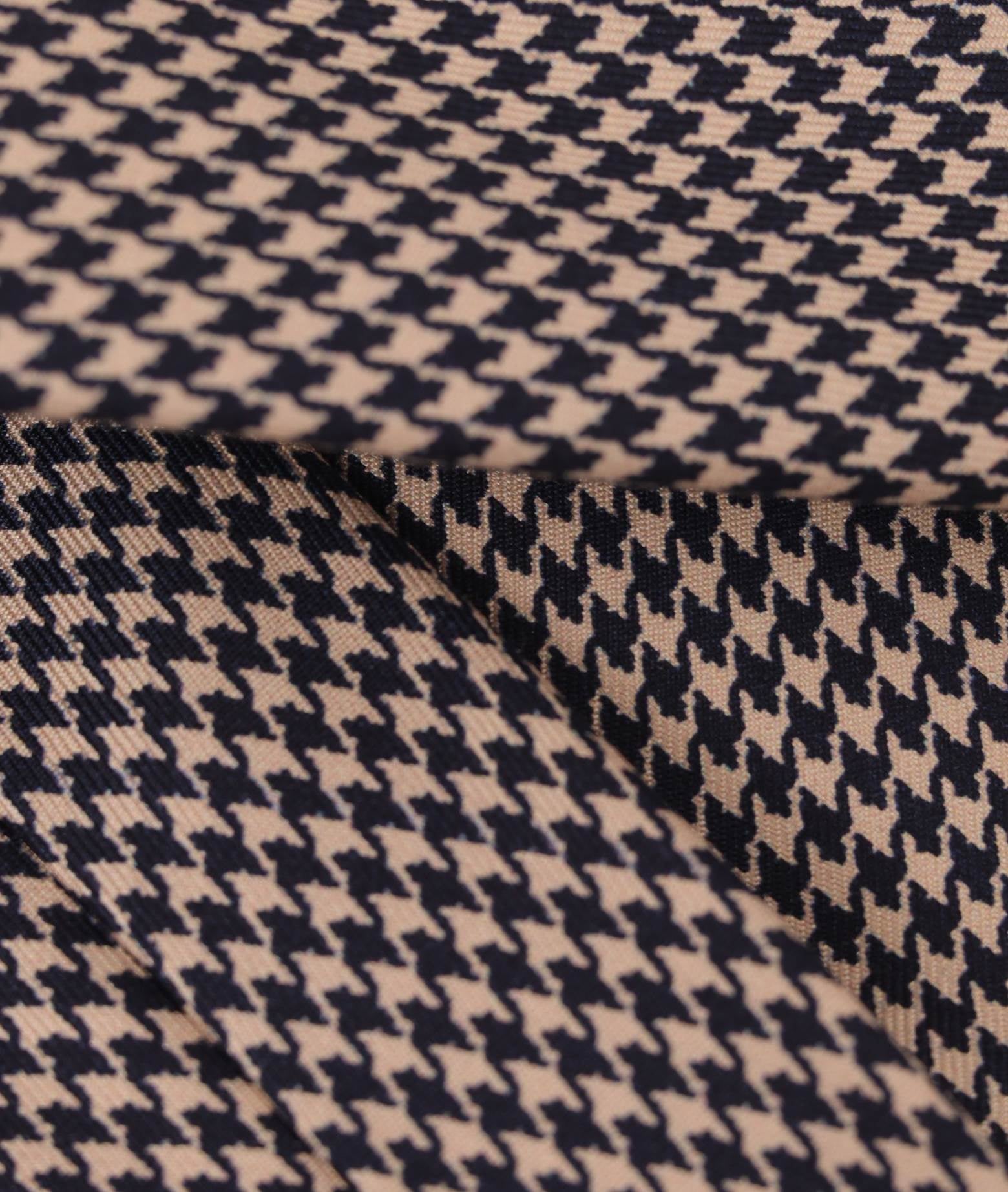 Tie Pied De Poule Navy Regimental