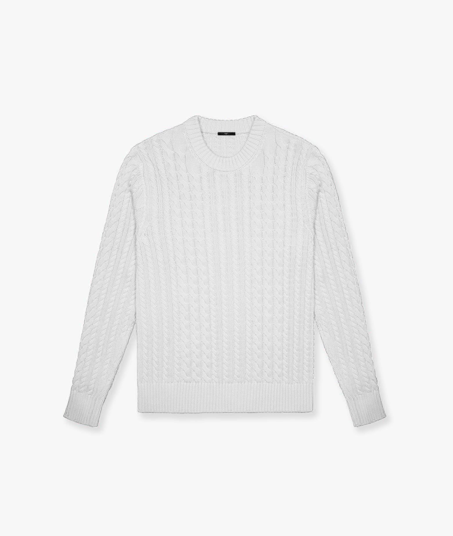 Cotton Sweater Bali White Maglieria Dis/lav Pesante