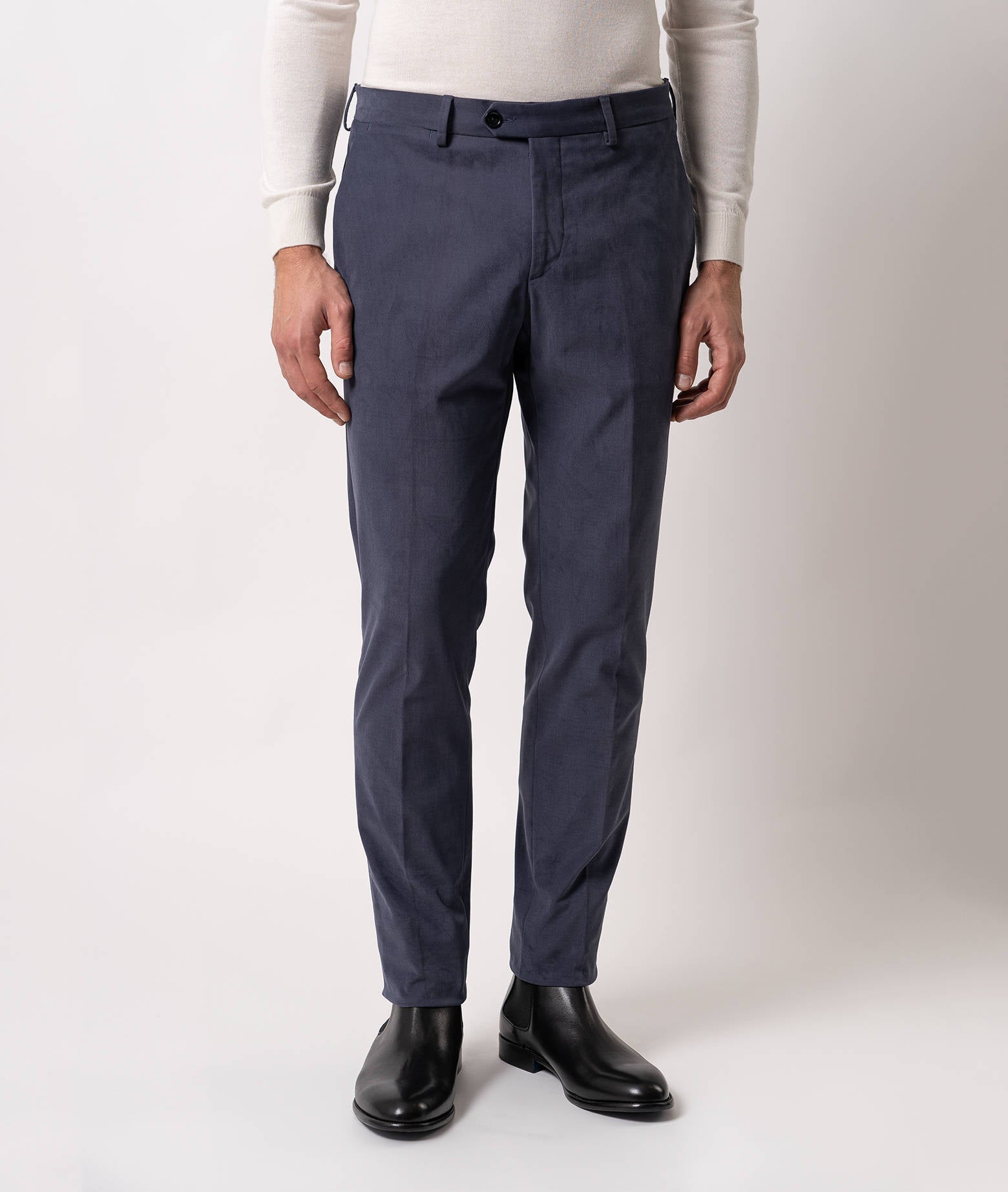 Cotton Chino Megeve Darkblue Sportswear Trousers