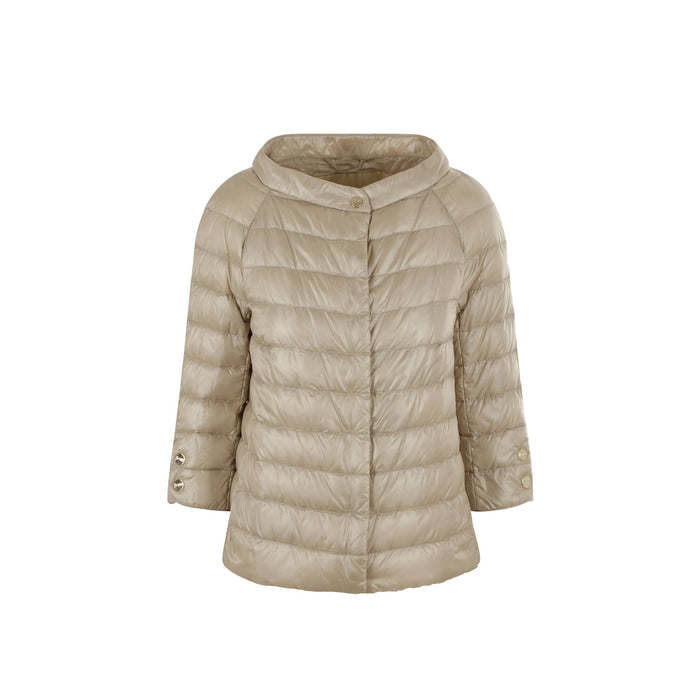 Herno Ultralight Down Jacket Beige Polyamide