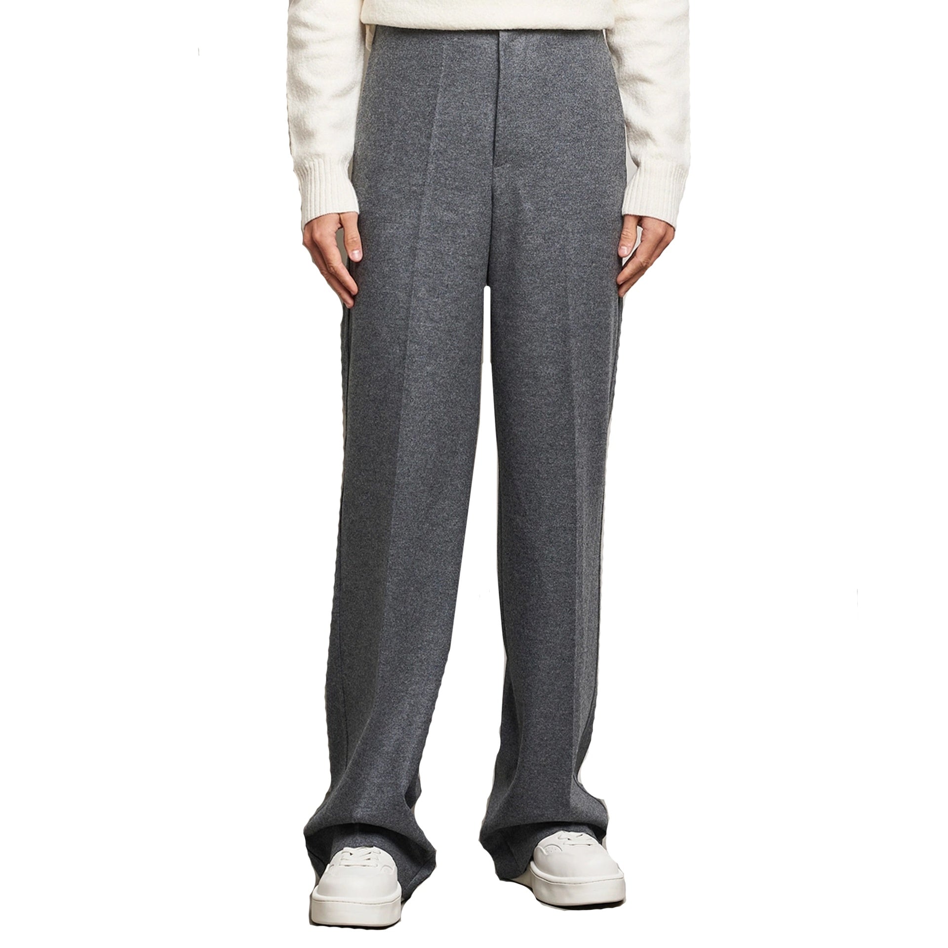 Jil Sander Wool Classic Pants Gray