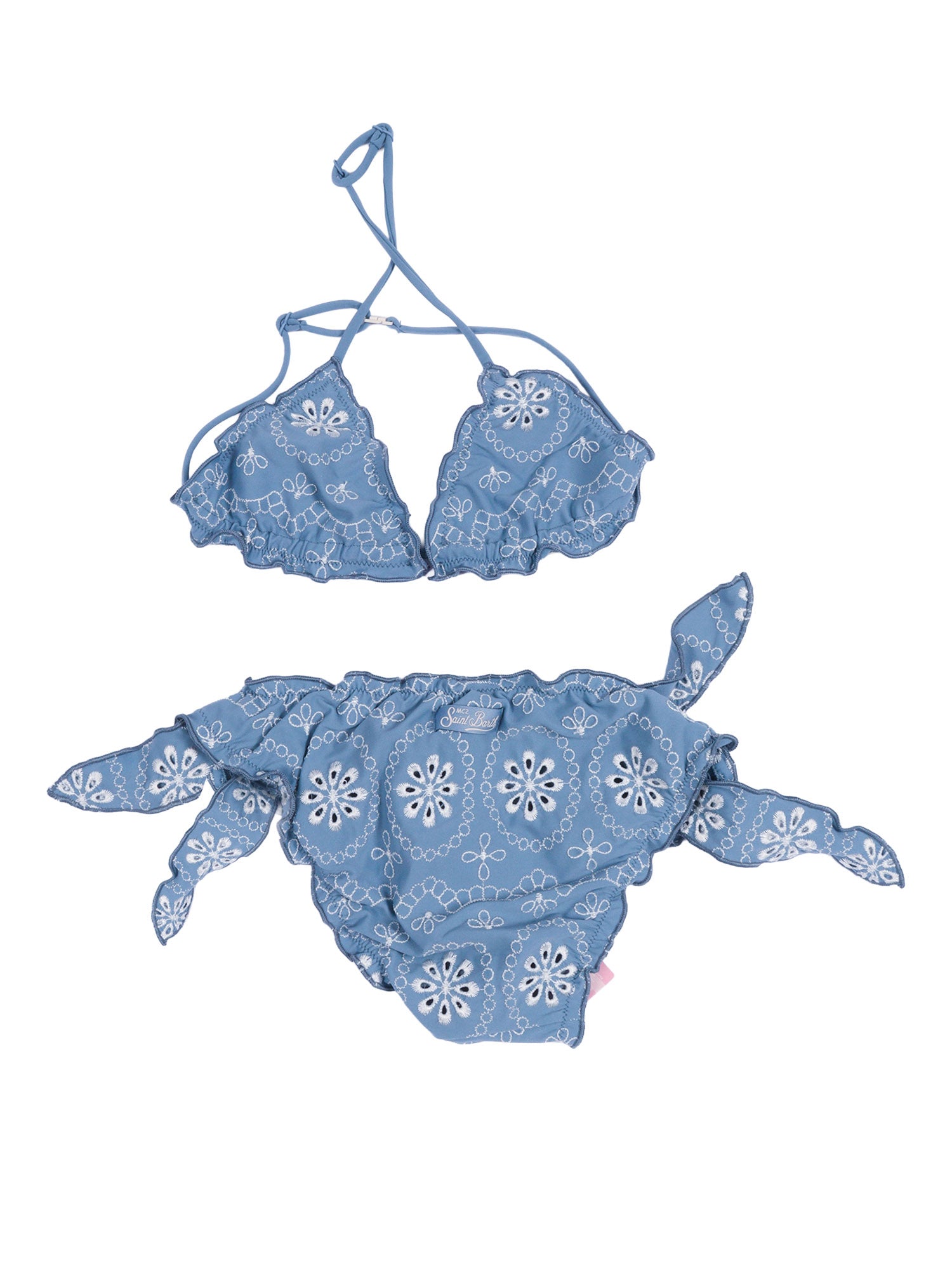 Cris-Sangallo 3610 Emb Light Blue Polyamide Elastane Bikini