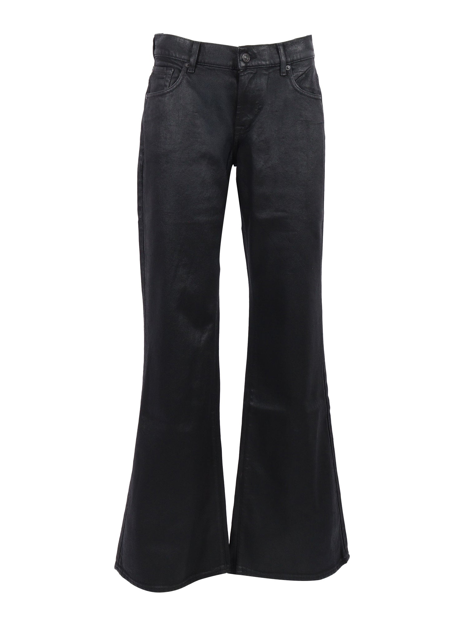 SPENCER FLARE Blackcat Black Cotton Elastane Jean