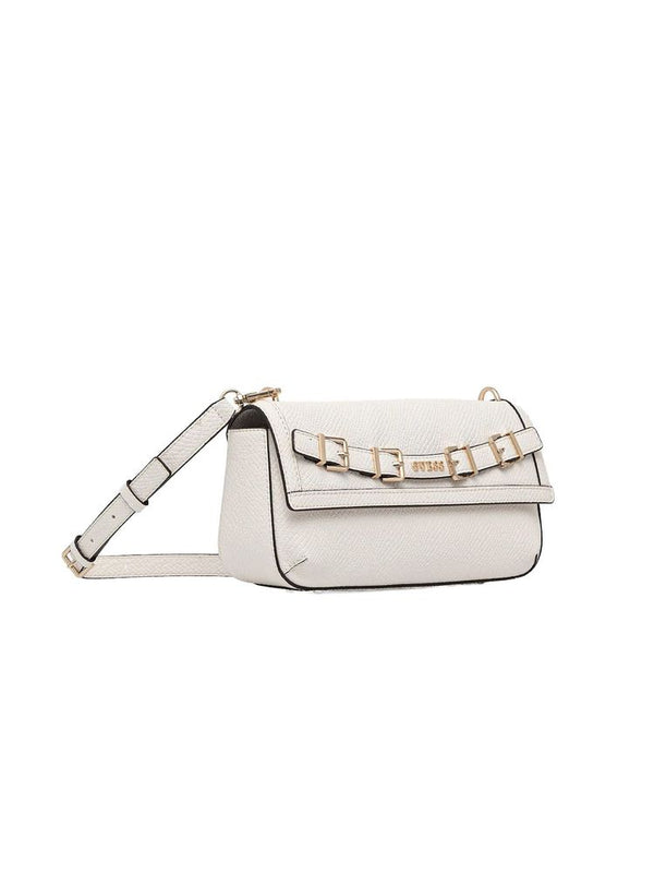 Guess 100% Polyurethane shoulder bag in white — view 3