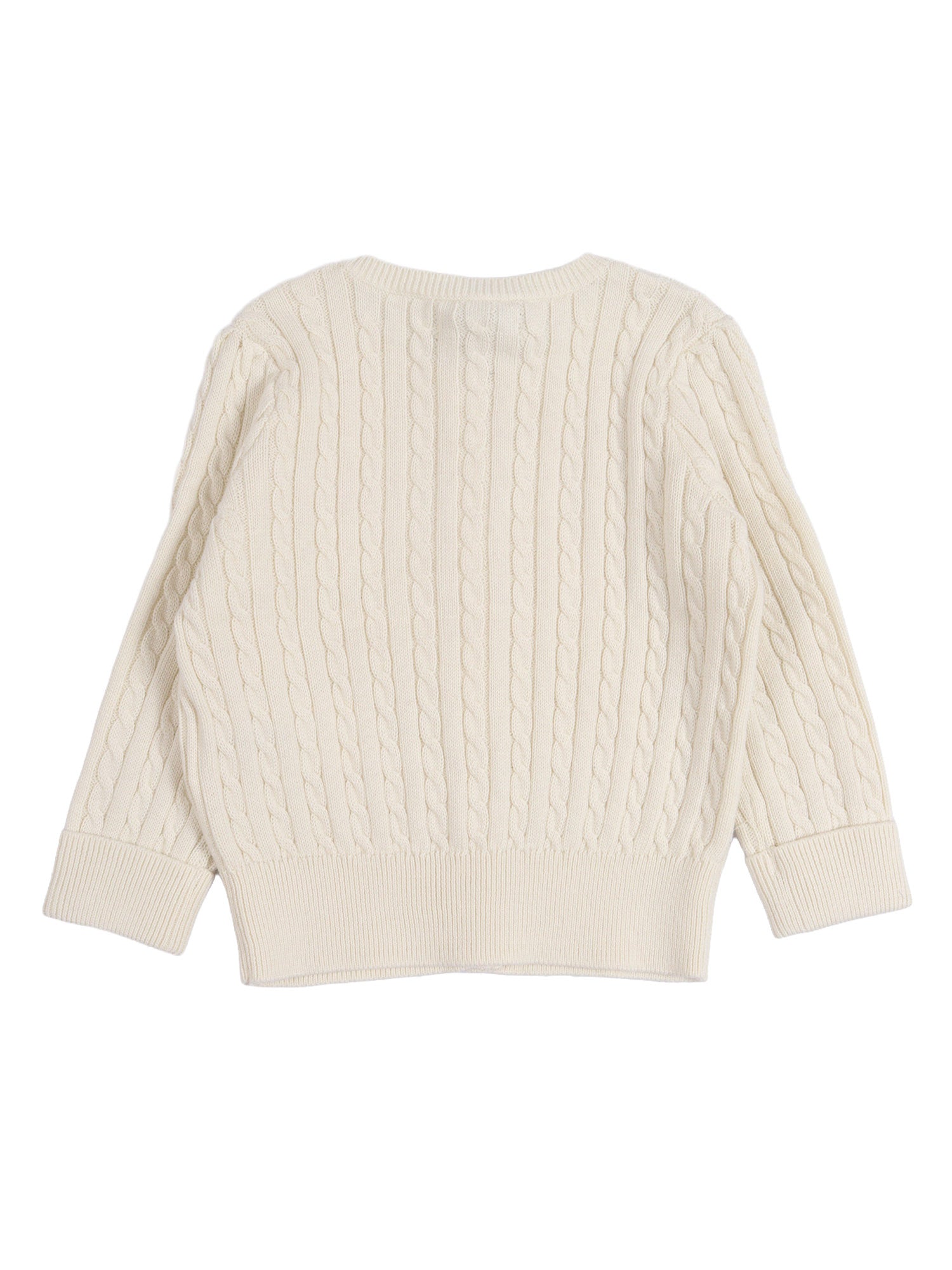 MINI CABLE-TOPS-SWEATER White Cotton Cardigan