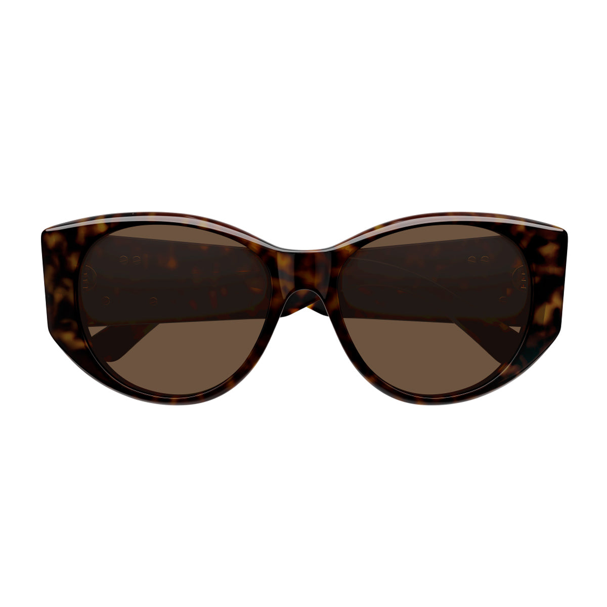 Balenciaga BB0455S Linea Extreme 002 Havana Brown Recycled Acetate Occhiali Da Sole