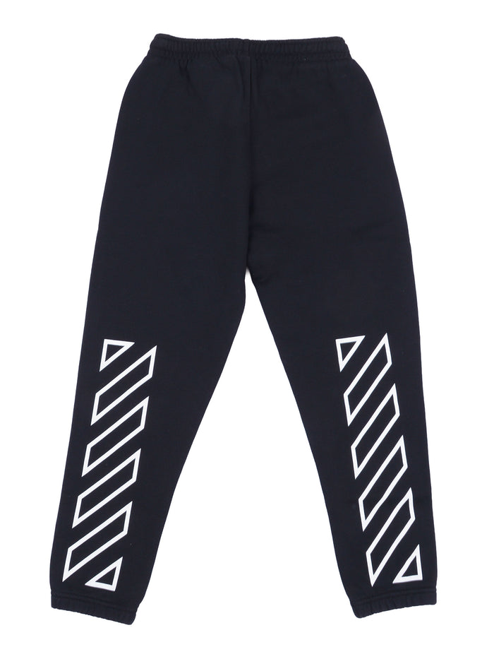 BOOKISH DIAG SWEATPANT Black Cotton Pant