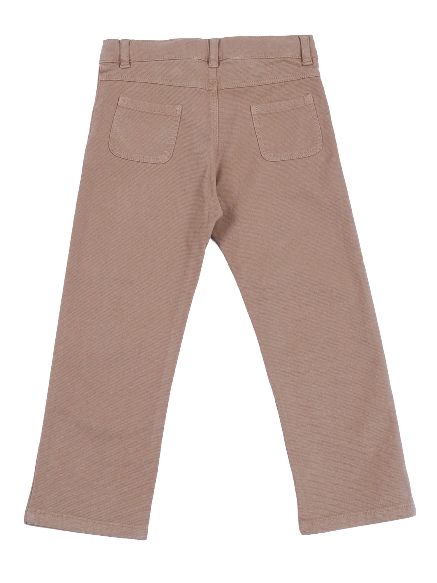 Pants Brown Cotton Elastane