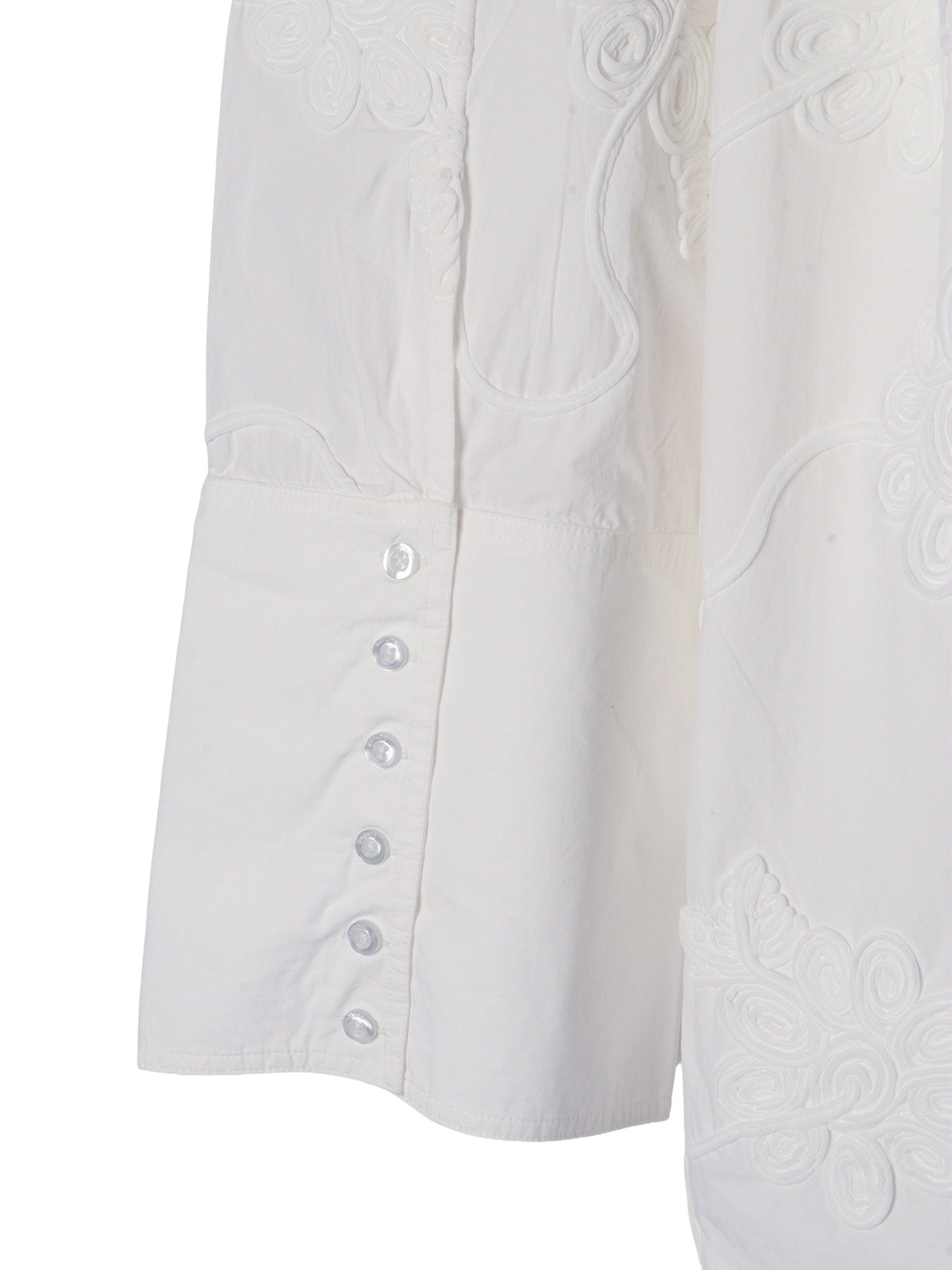 Lipy Flower Shirt White Cotton (organic) Long Sleeves T-shirt
