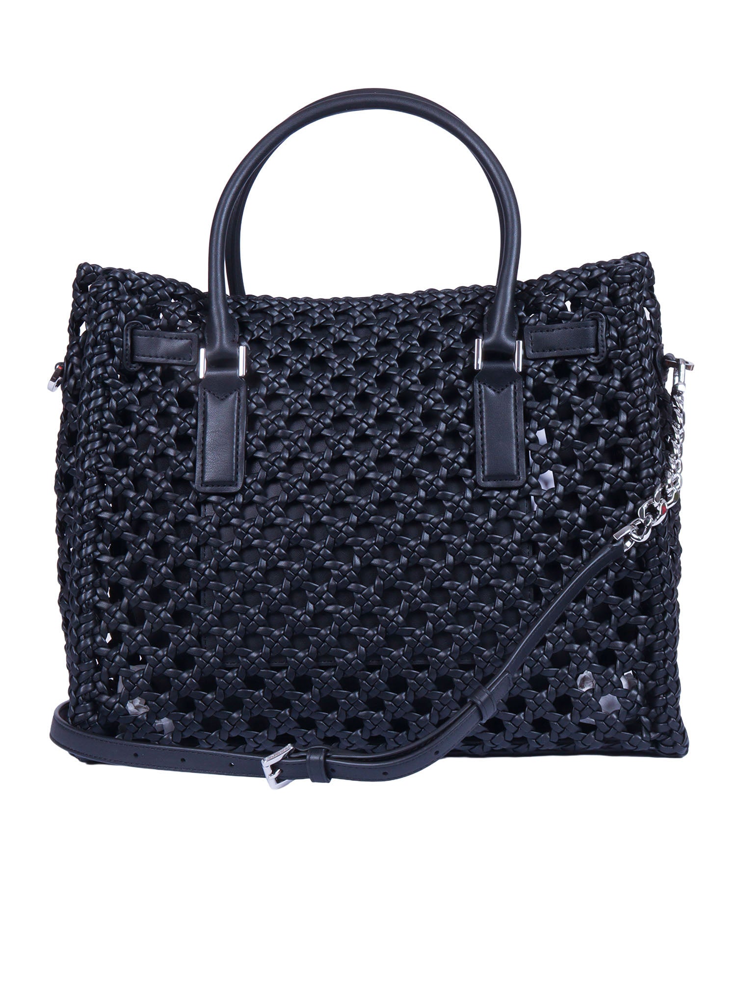 Lg Satchel Black Handbag