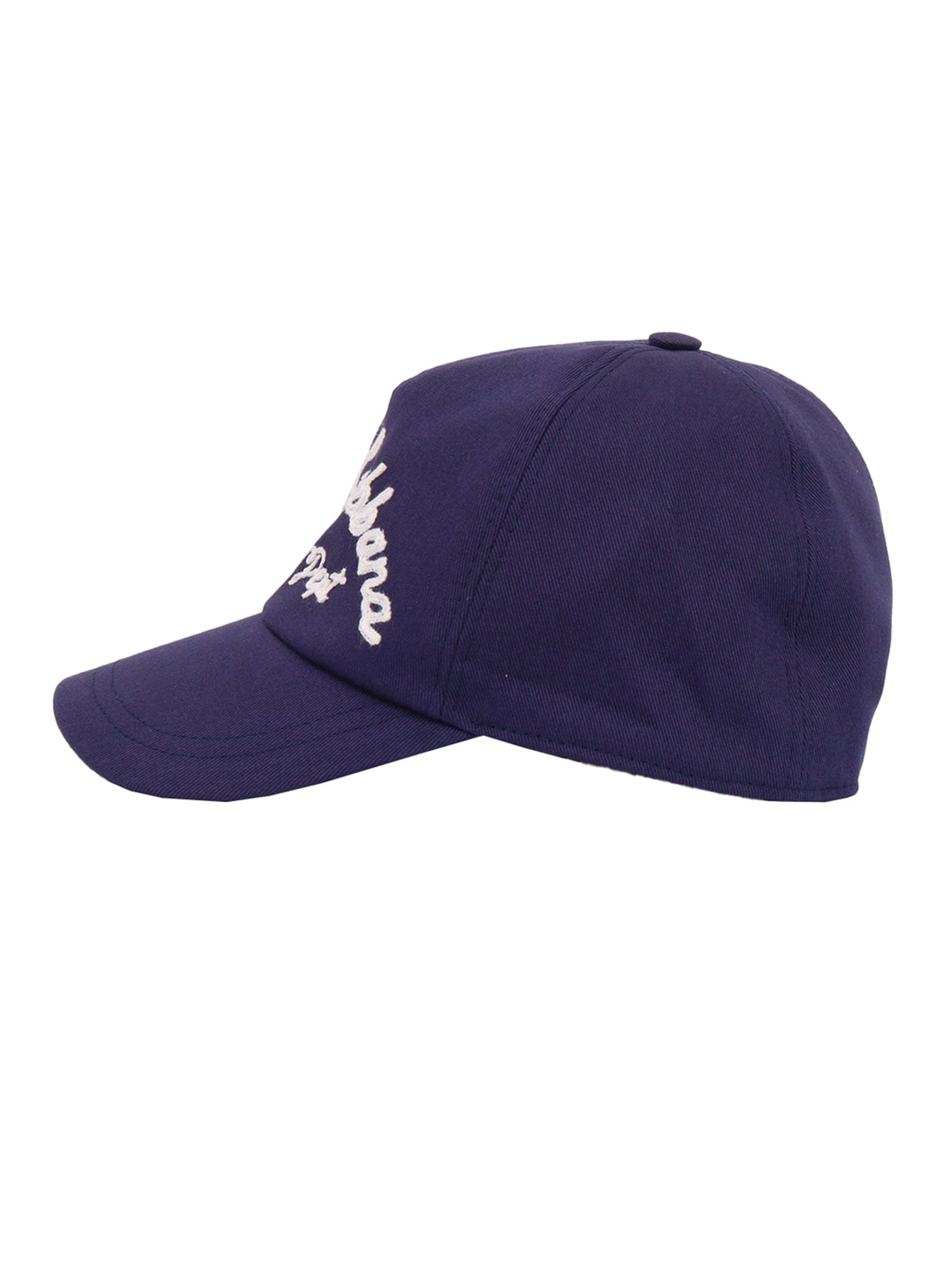 Peaked Cap Blue Cotton Fabric 2 Hat