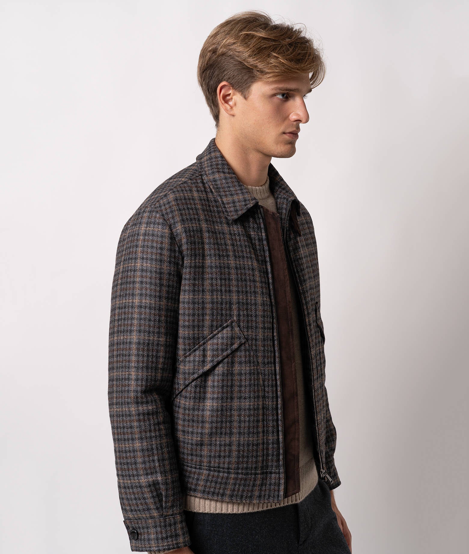 Casual Wool Jacket Elias Dimgray Sportwear Blouson