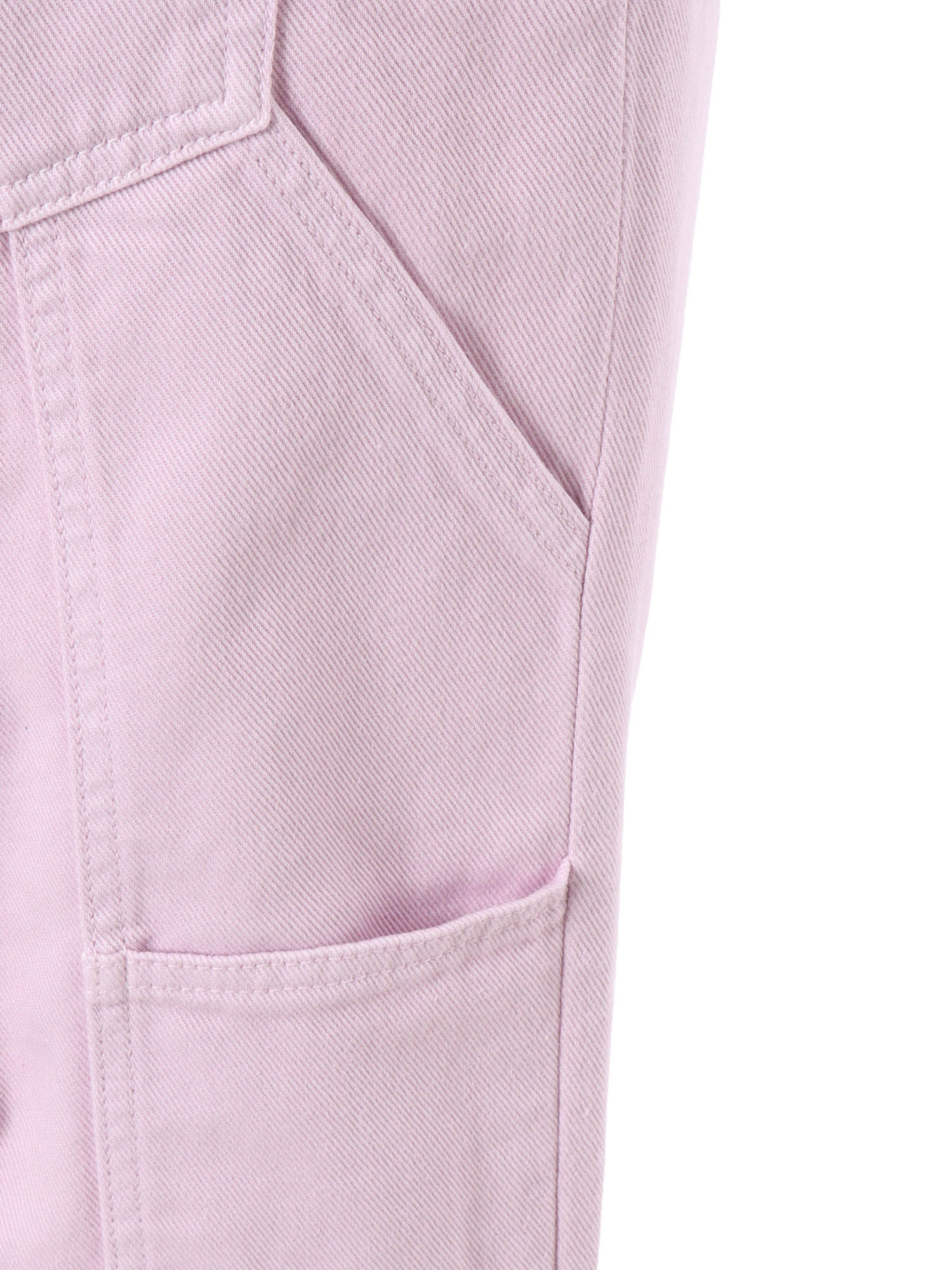 High-Waisted Pink Jeans Cotton