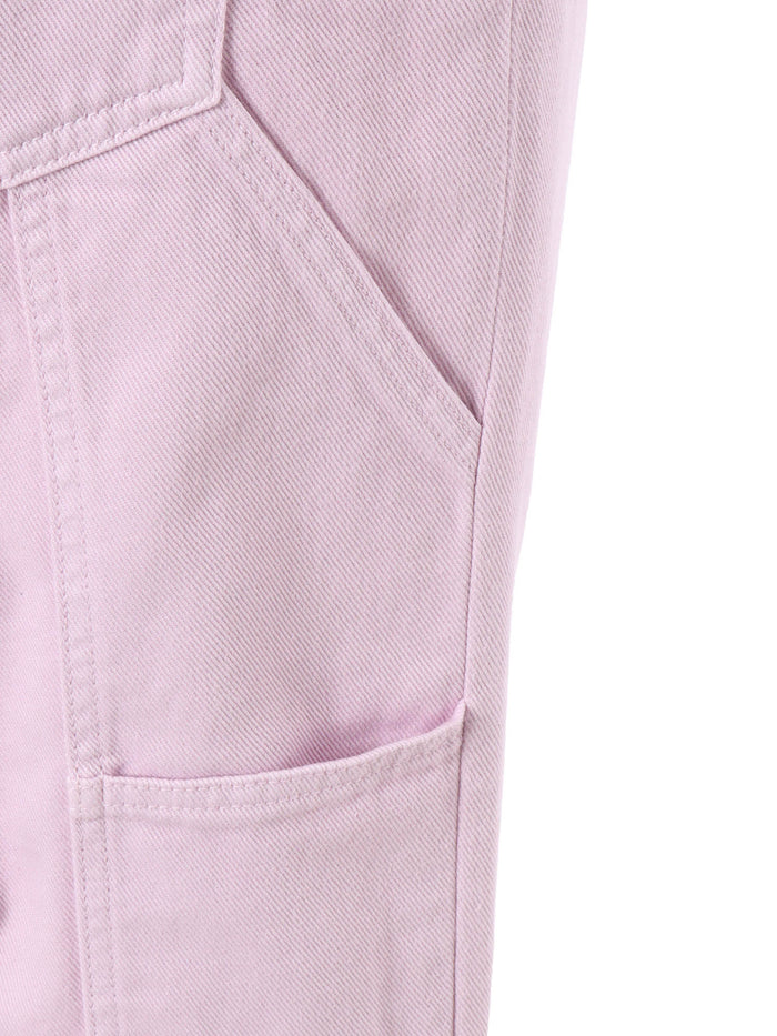 High-Waisted Pink Jeans Cotton