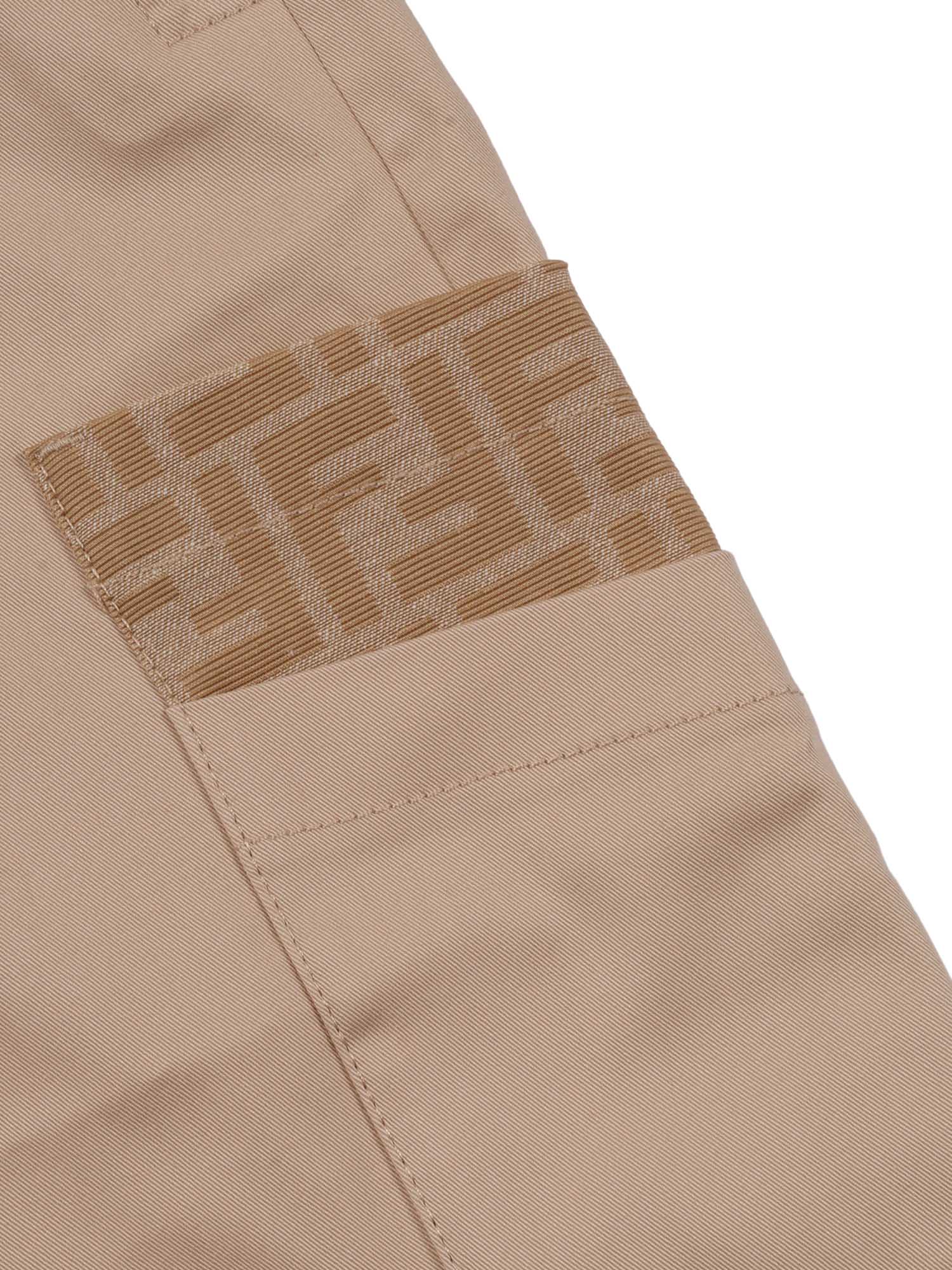 EAVY GABARDINE SHORTS Beige Bermuda