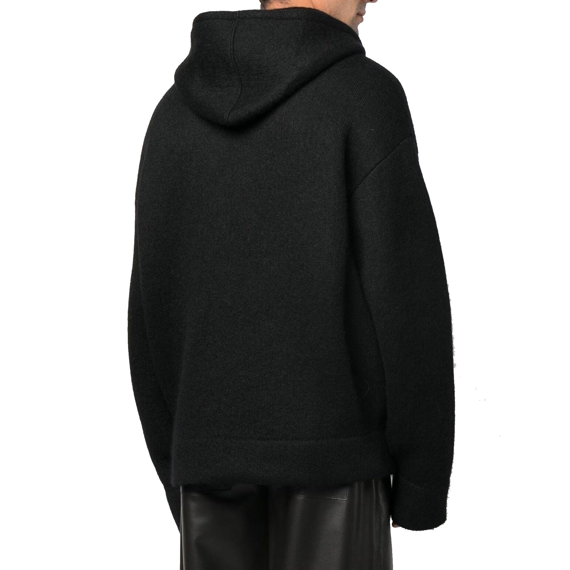 Off-White Knitted Hoodie Black