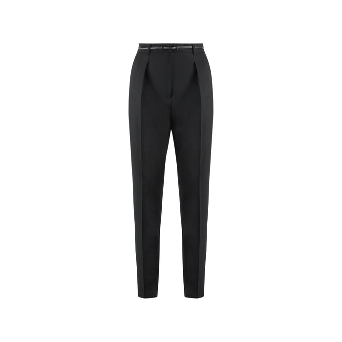 Studio Prosit Classic Pants Black Elastane Virgin Wool