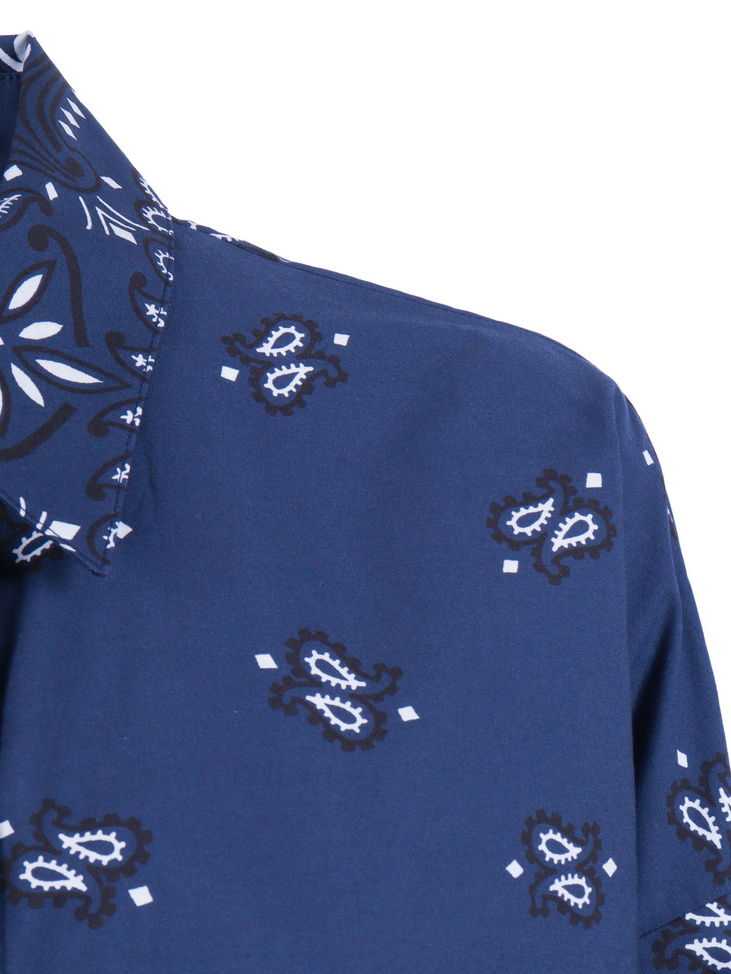 Blu Patterned Shirt Blue