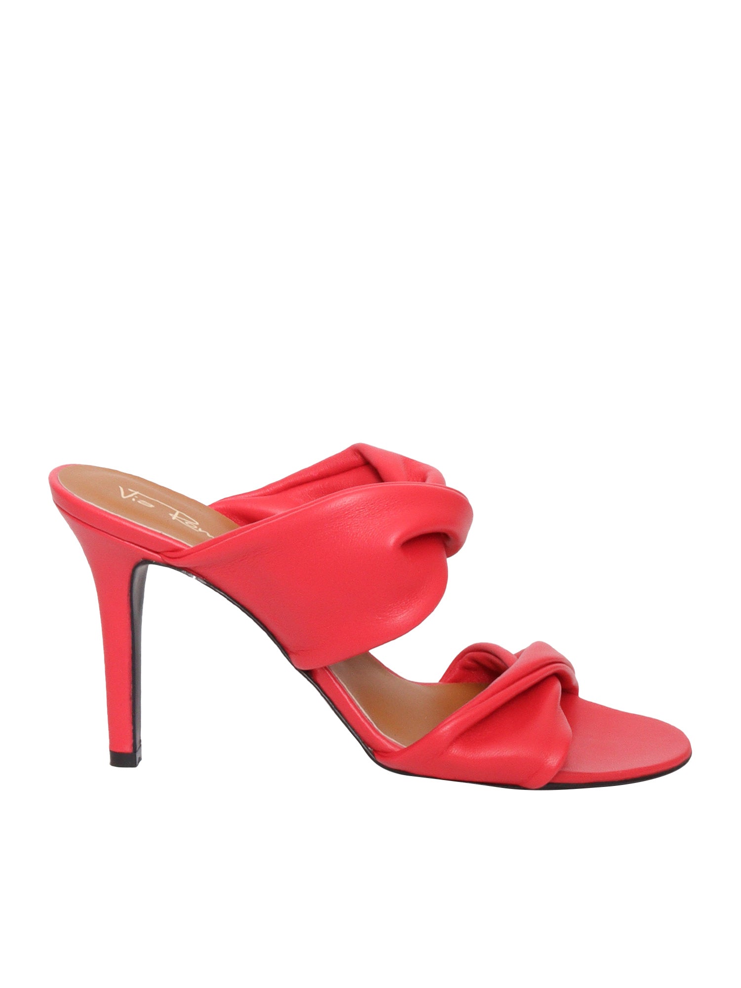 Red tubolar sandals Leather Sole