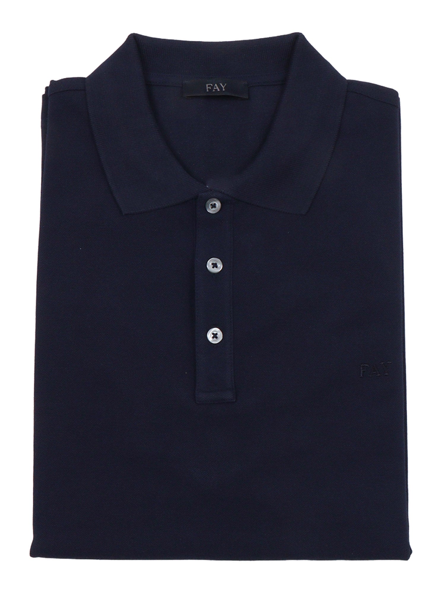 PIQUET STRETCH POLO Blue Cotton Elastane Shirt
