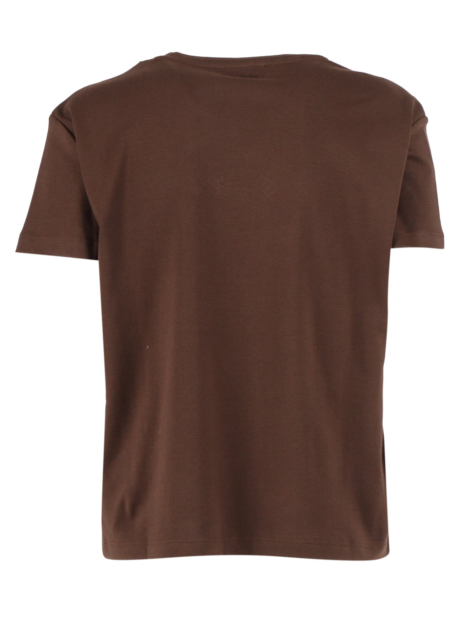 T-SHIRT Brown Cotton Short Sleeves