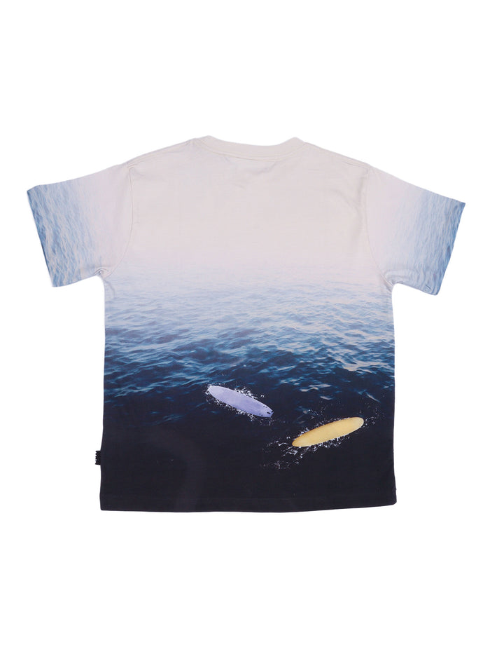 Riley T-Shirts Short Sleeves Blue Cotton Organic Long T-shirt