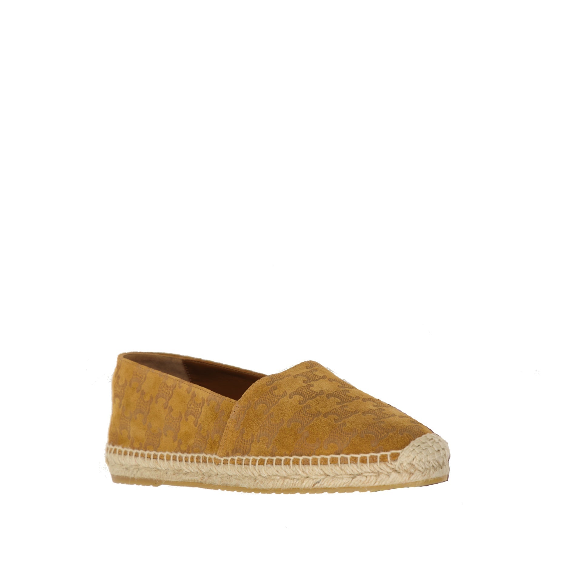 Taillat Triomphe Suede Espadrilles Brown Calf Leather