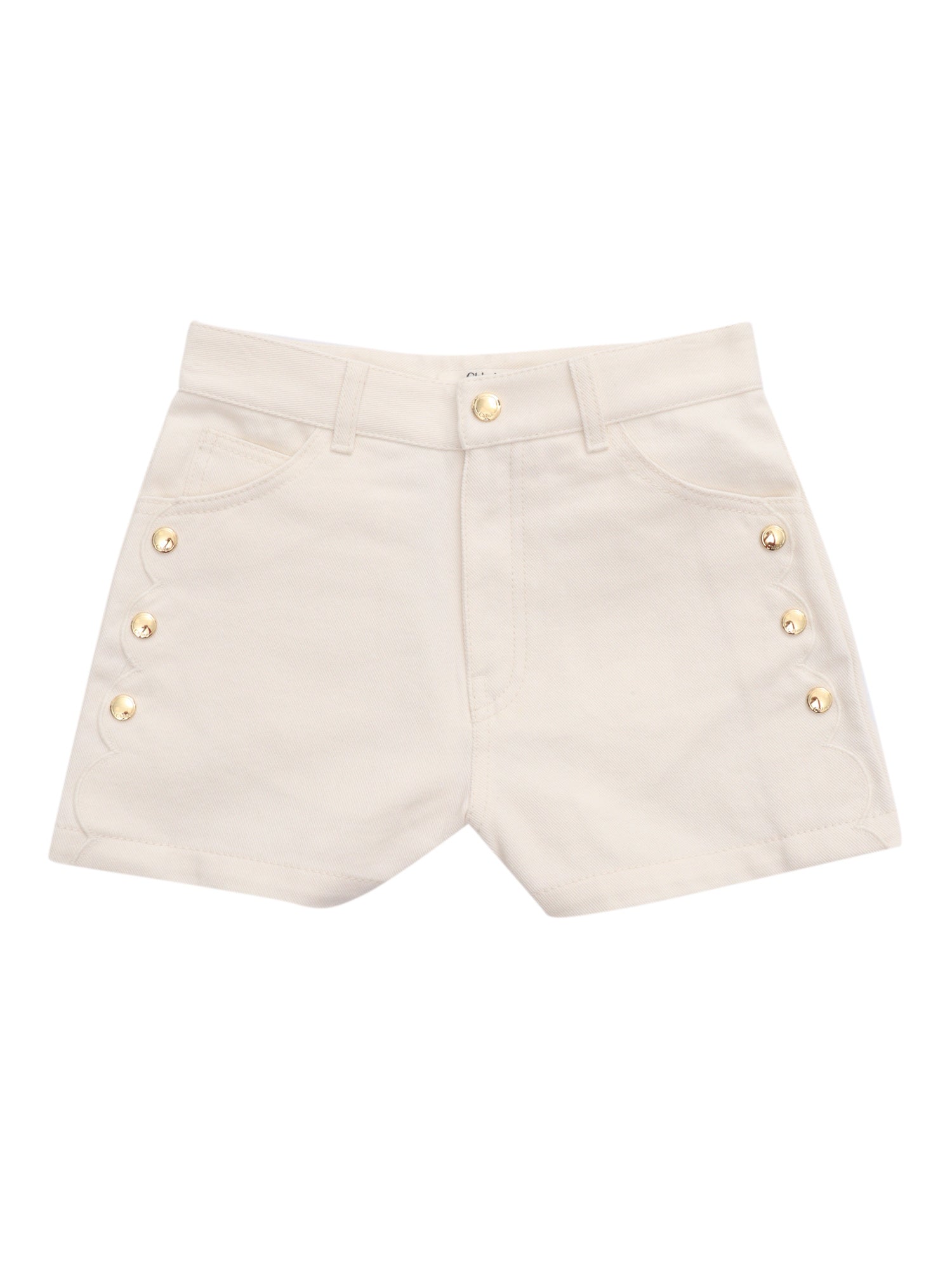 SHORTS White Cotton Fabric 2