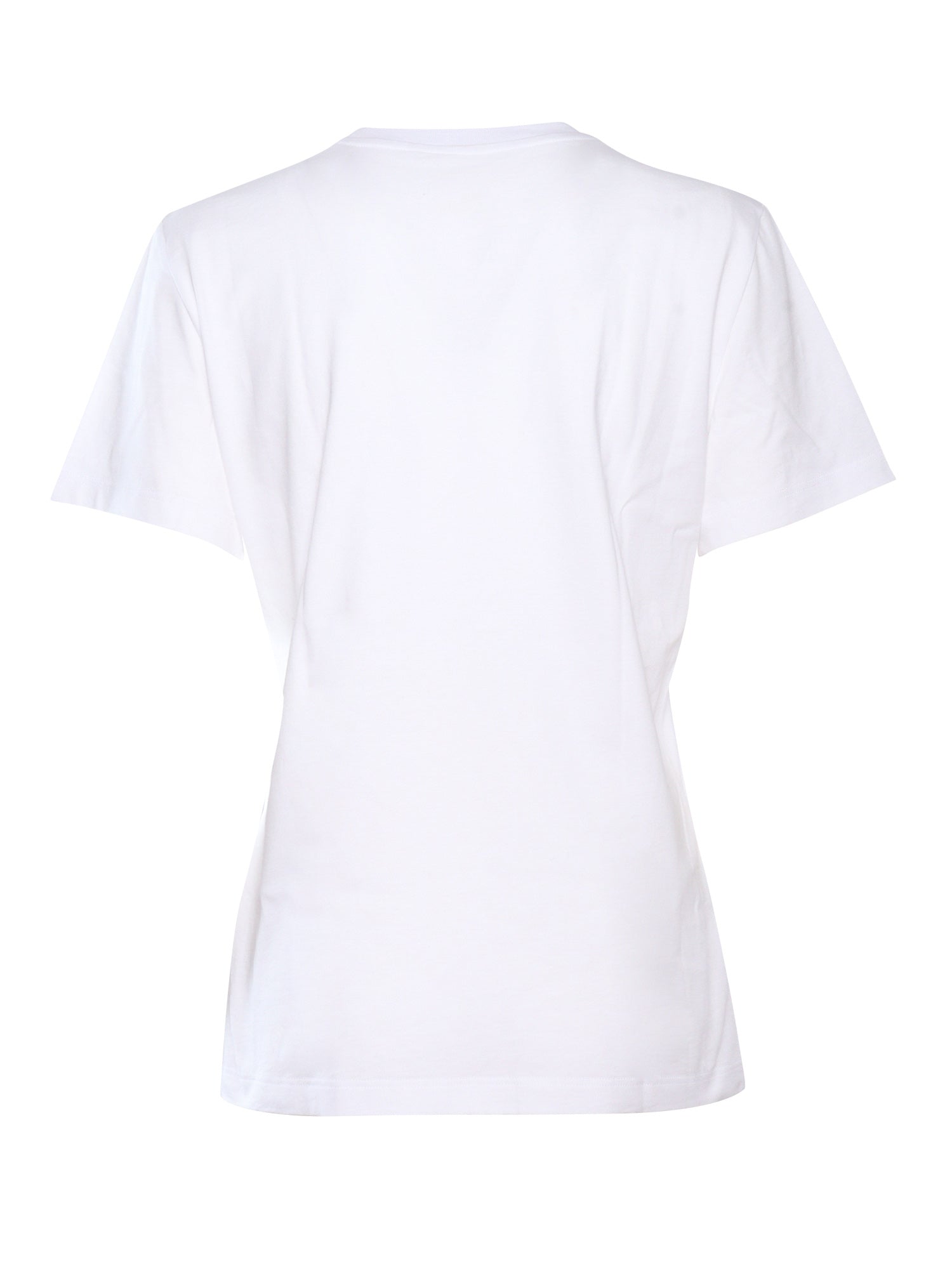 Jersey Short Sleeve T-Shirt White Cotton Sleeves