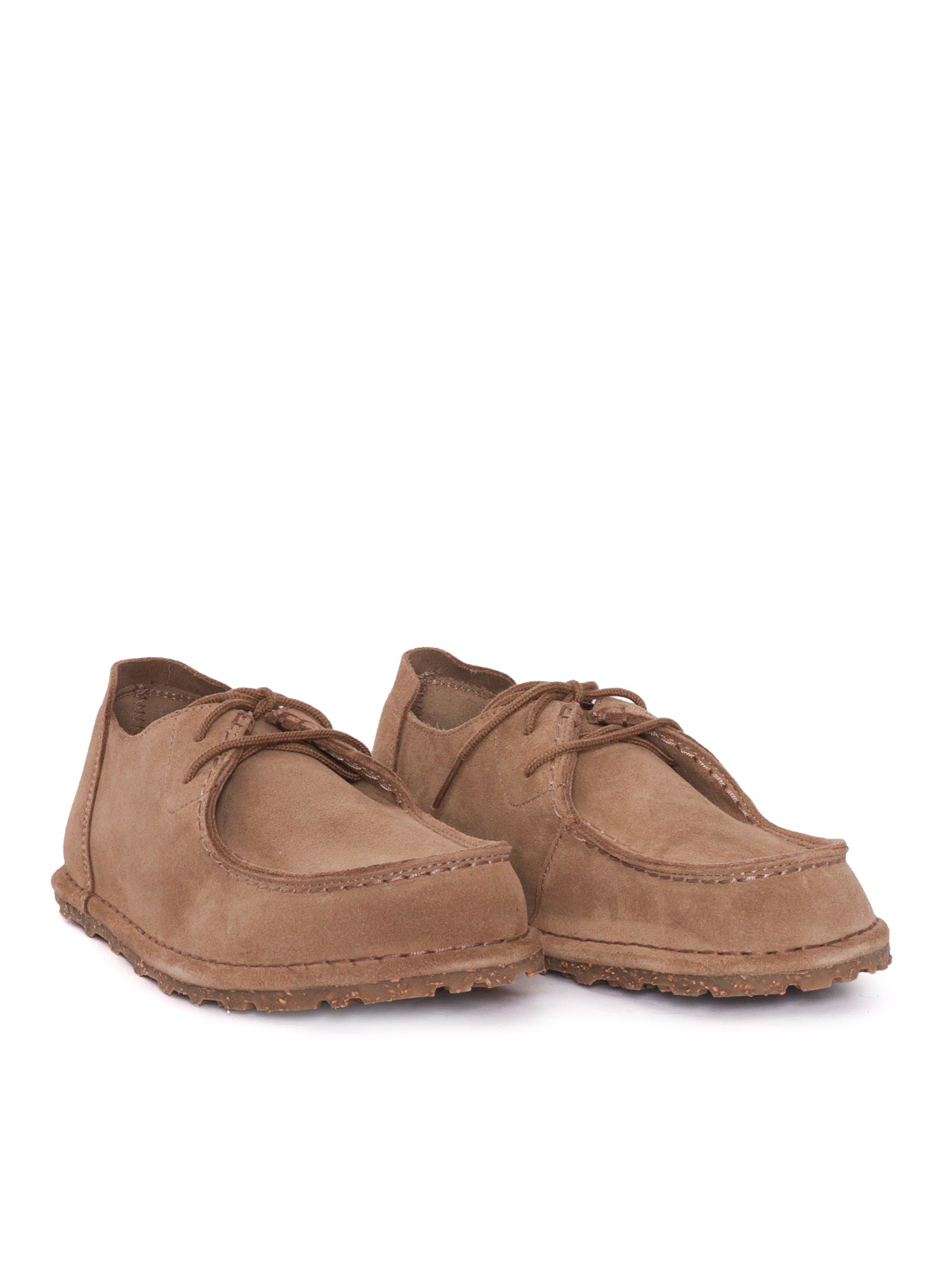 Utti Lace S gray taupe, Suede Leather Tortora Sole In Eva Loafer