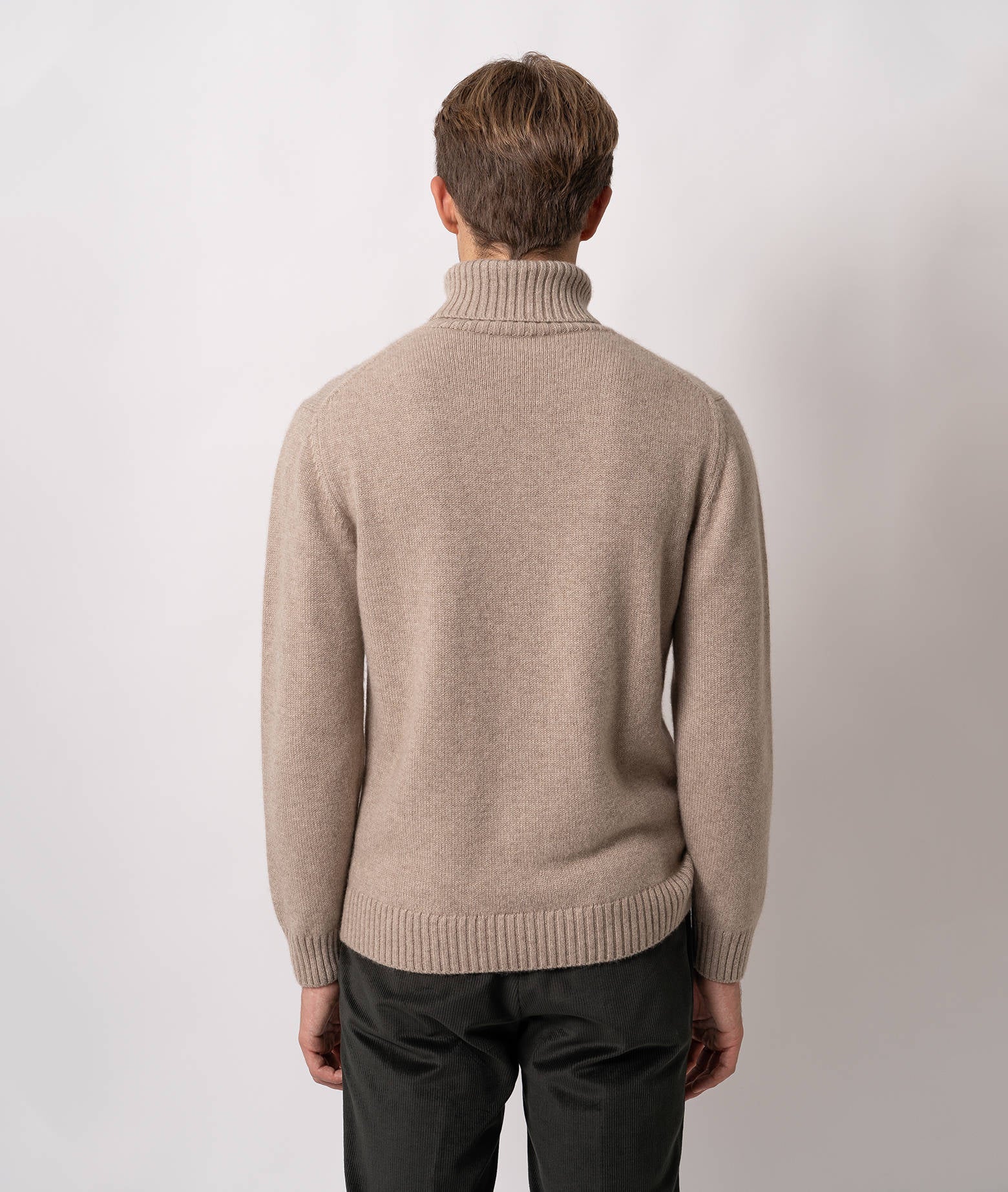 Turtleneck Cashmere Sweater Winnipeg Beige Knitwear
